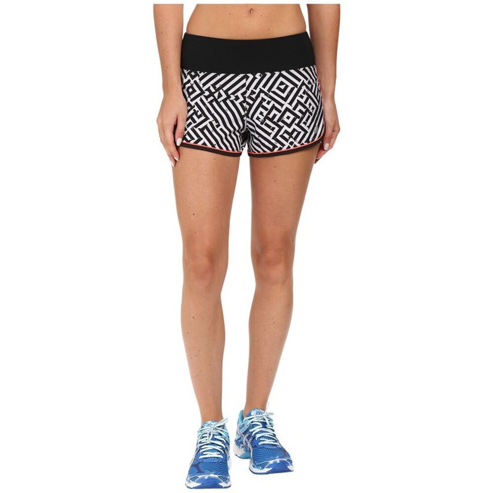 ASICS Women's Lite-Show Shorts, Maze Print, X-Small